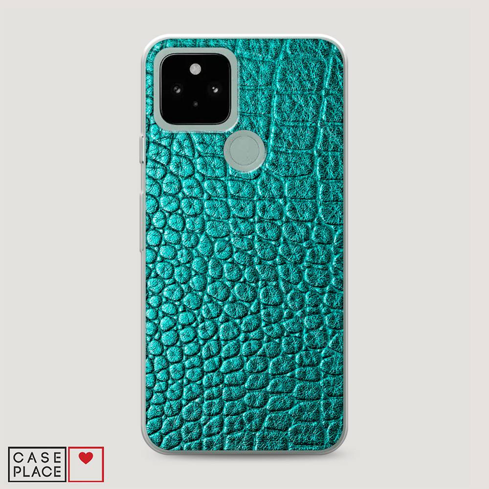 

Силиконовый чехол "Бирюзовая змея" на Google Pixel 5, 270750-3
