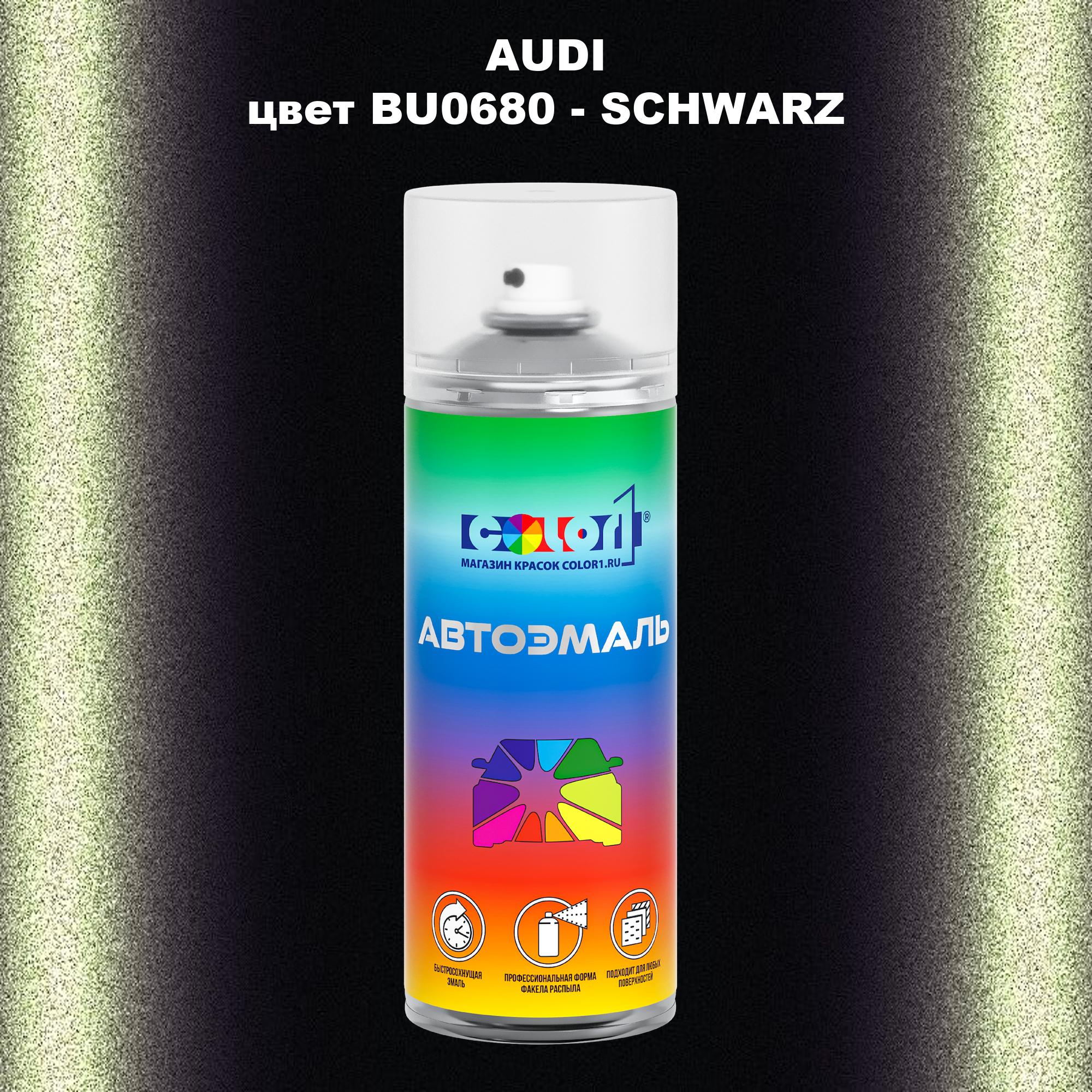 

Аэрозольная краска AUDI, цвет BU0680 - SCHWARZ, Прозрачный