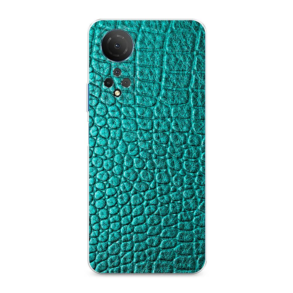 

Силиконовый чехол "Бирюзовая змея" на Honor X7, 6108850-3