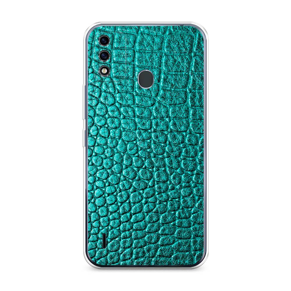 

Силиконовый чехол "Бирюзовая змея" на Itel A48, 3200150-3