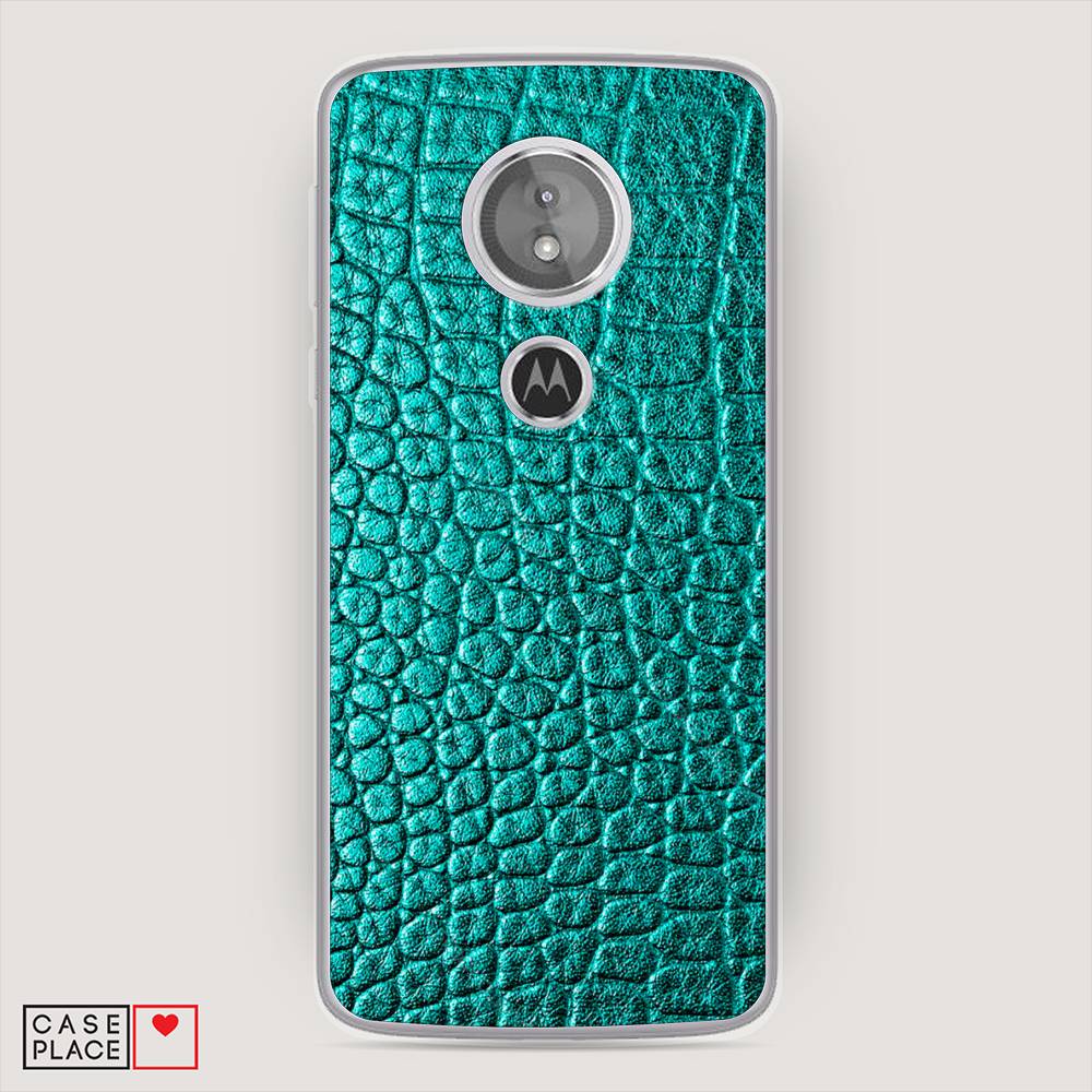 

Чехол Awog на Motorola Moto E5 / Моторола Мото E5 "Бирюзовая змея", 241050-3