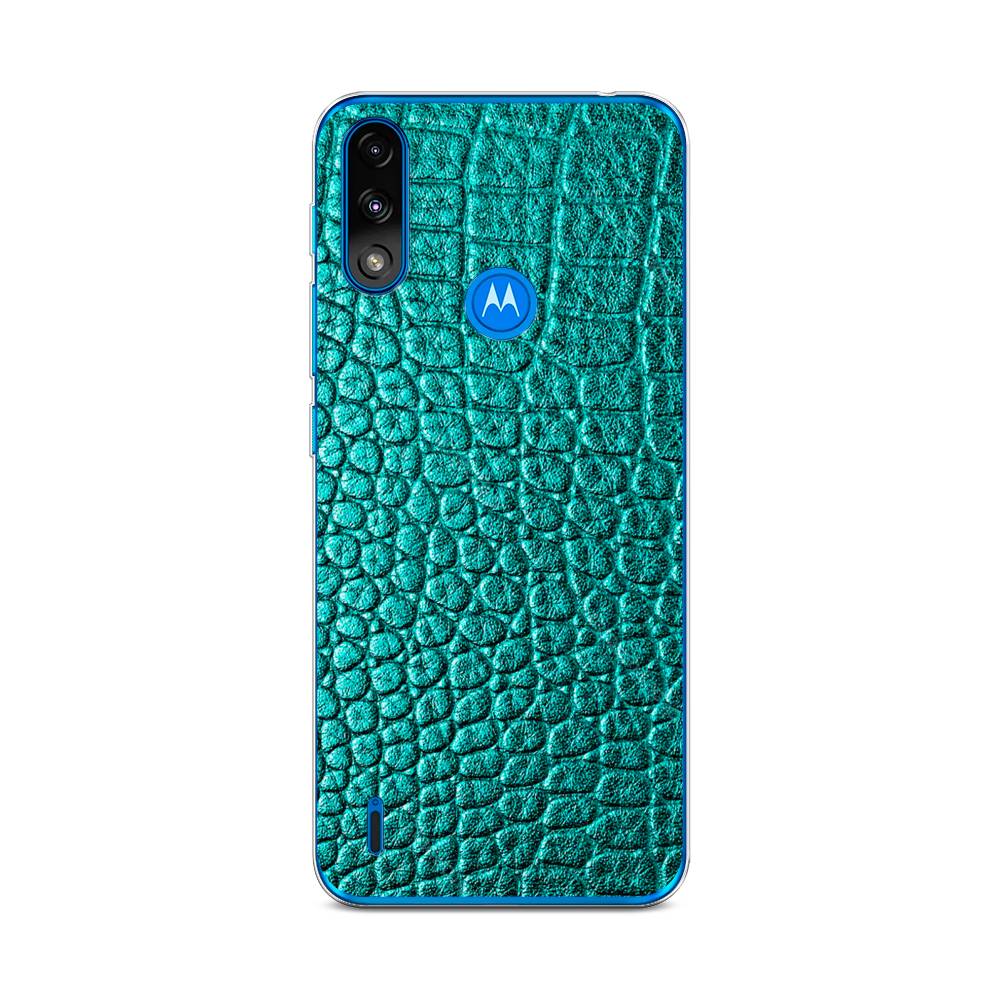 

Силиконовый чехол "Бирюзовая змея" на Motorola Moto E7 Power, 242450-3