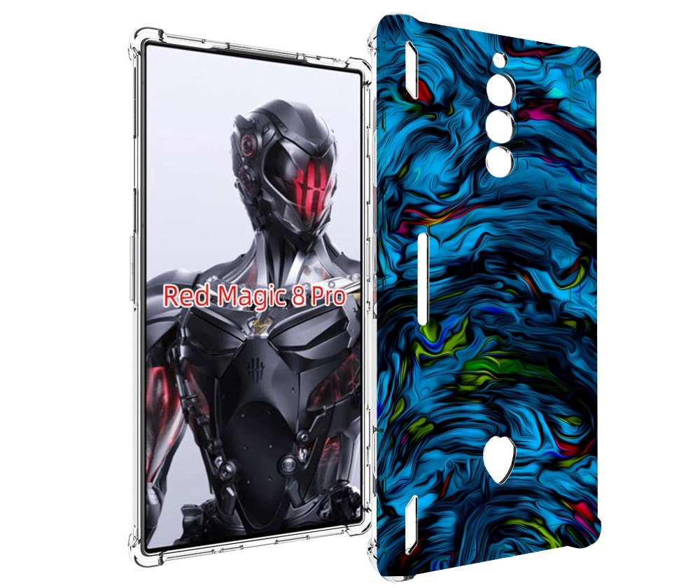 

Чехол MyPads голубая краска в темноте для ZTE Nubia Red Magic 8 Pro / Red Magic 8 Pro Plus, Tocco