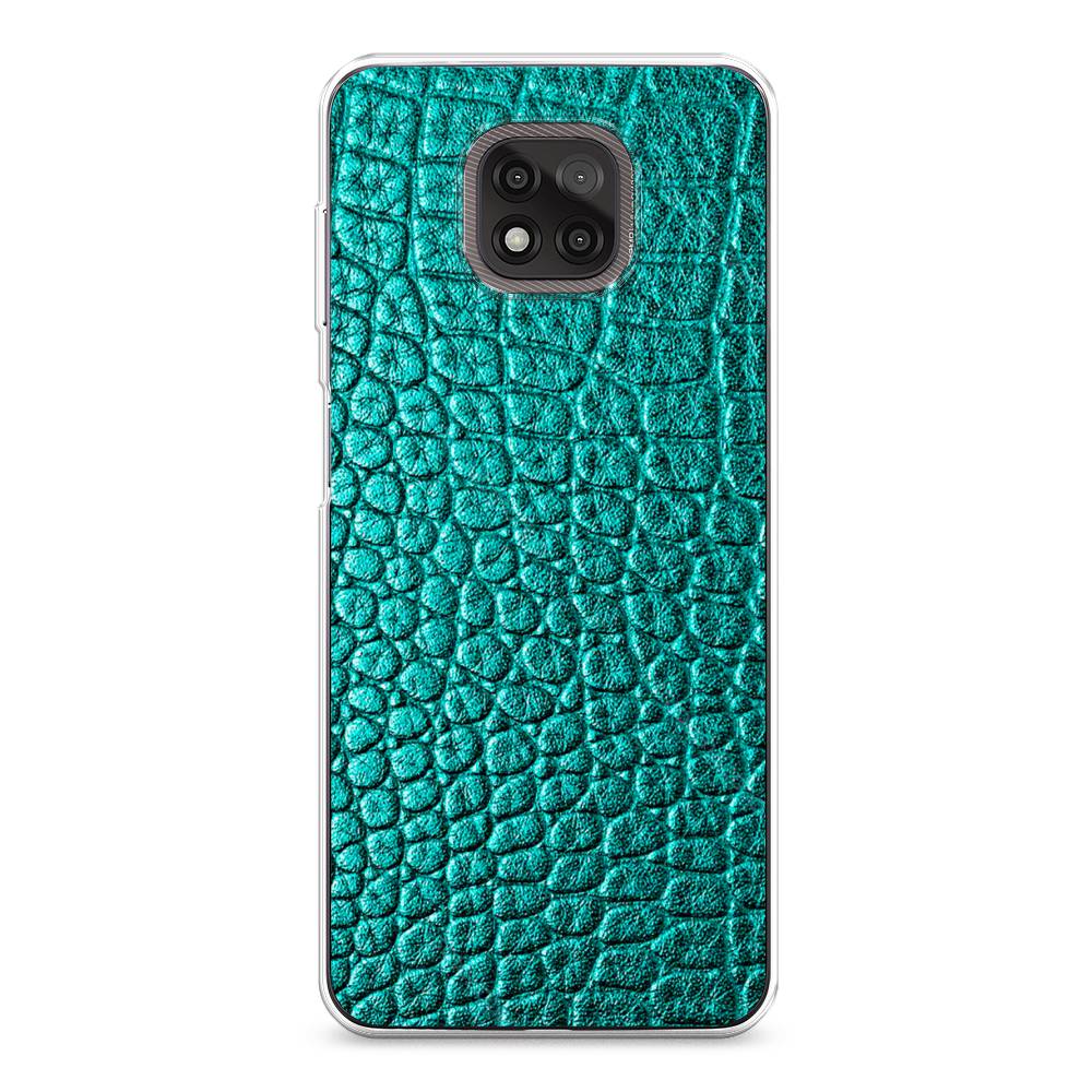 

Силиконовый чехол "Бирюзовая змея" на Motorola Moto G Power 2021, 242750-3