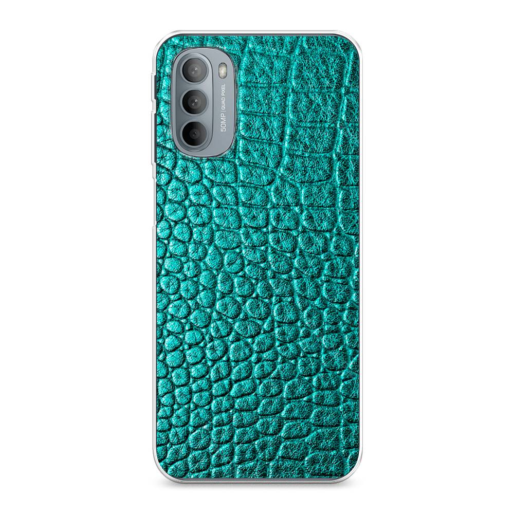 

Силиконовый чехол "Бирюзовая змея" на Motorola Moto G31, 241850-3