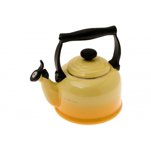 Чайник Trad со свистком 2,1 л, толстостенная сталь с эмалевым покрытием, желтый, 920008005