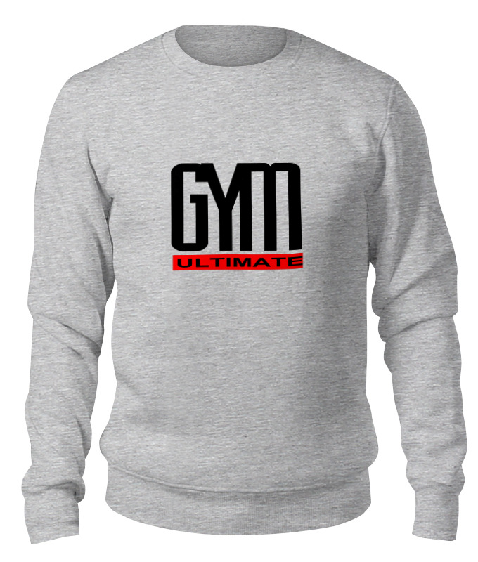

Свитшот унисекс Printio Gym ultimate серый XL, Gym ultimate