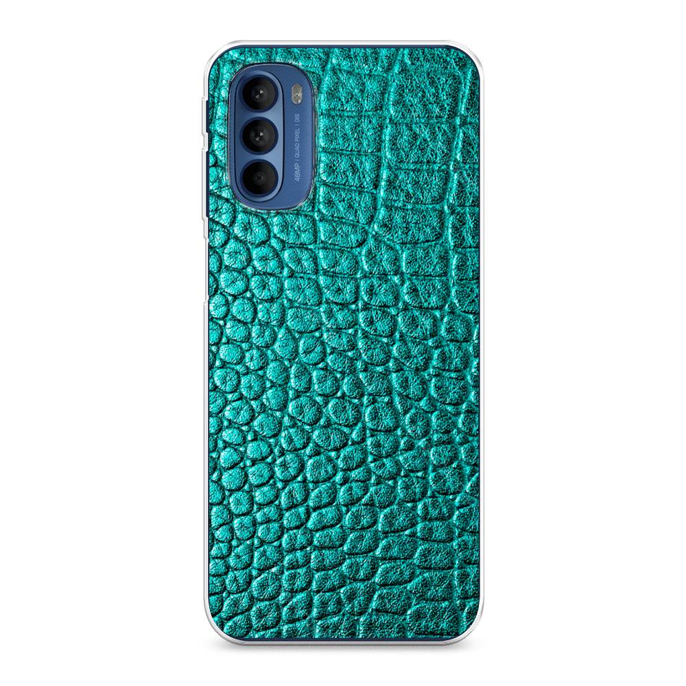 

Силиконовый чехол "Бирюзовая змея" на Motorola Moto G41, 242550-3