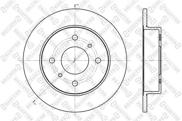 

6020-2229-Sx_Диск Тормозной Задний Nissan Almera/Primera All 90>