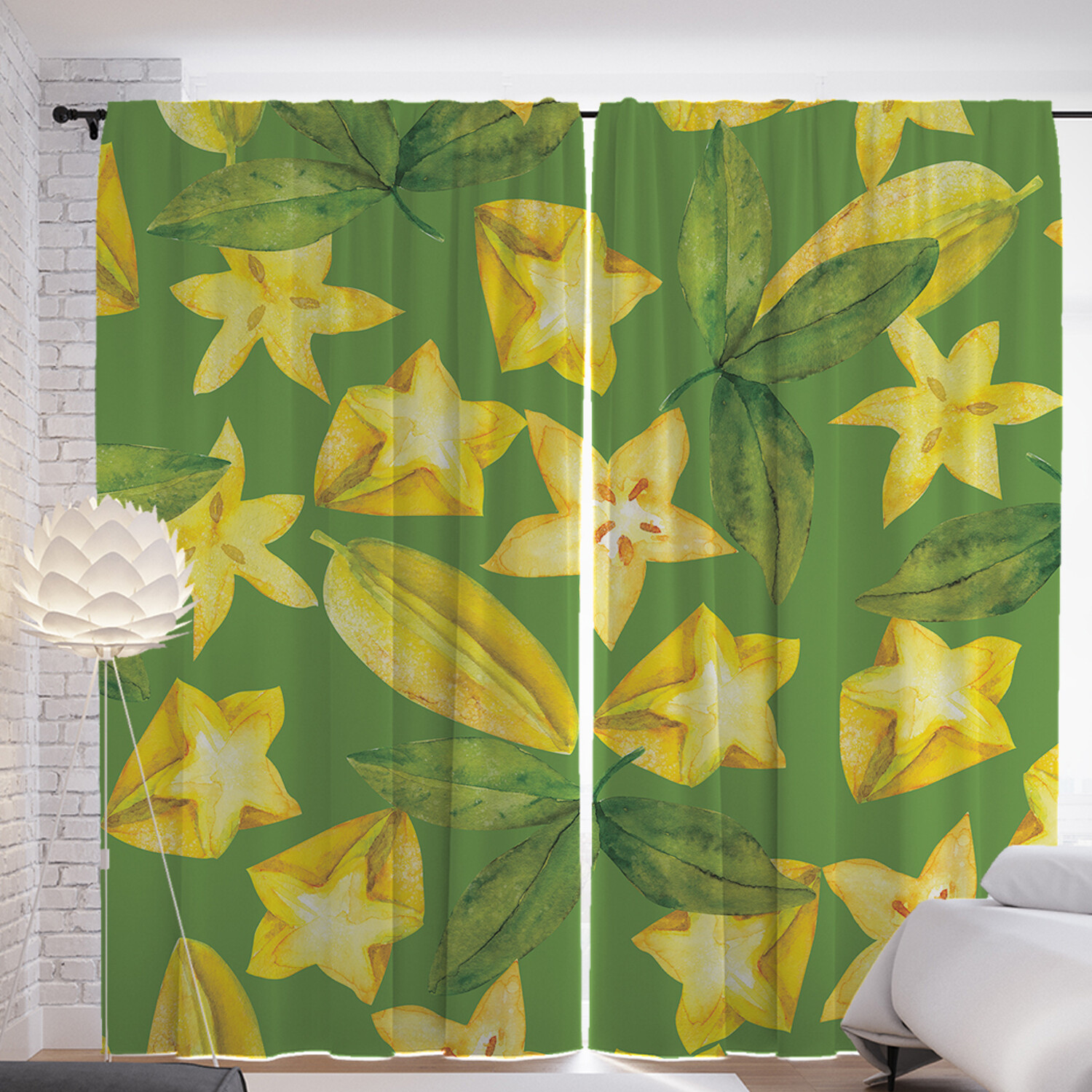 

Фотошторы для кухни и спальни JoyArty JoyArty "Тропическая карамбола", Тропическая карамбола