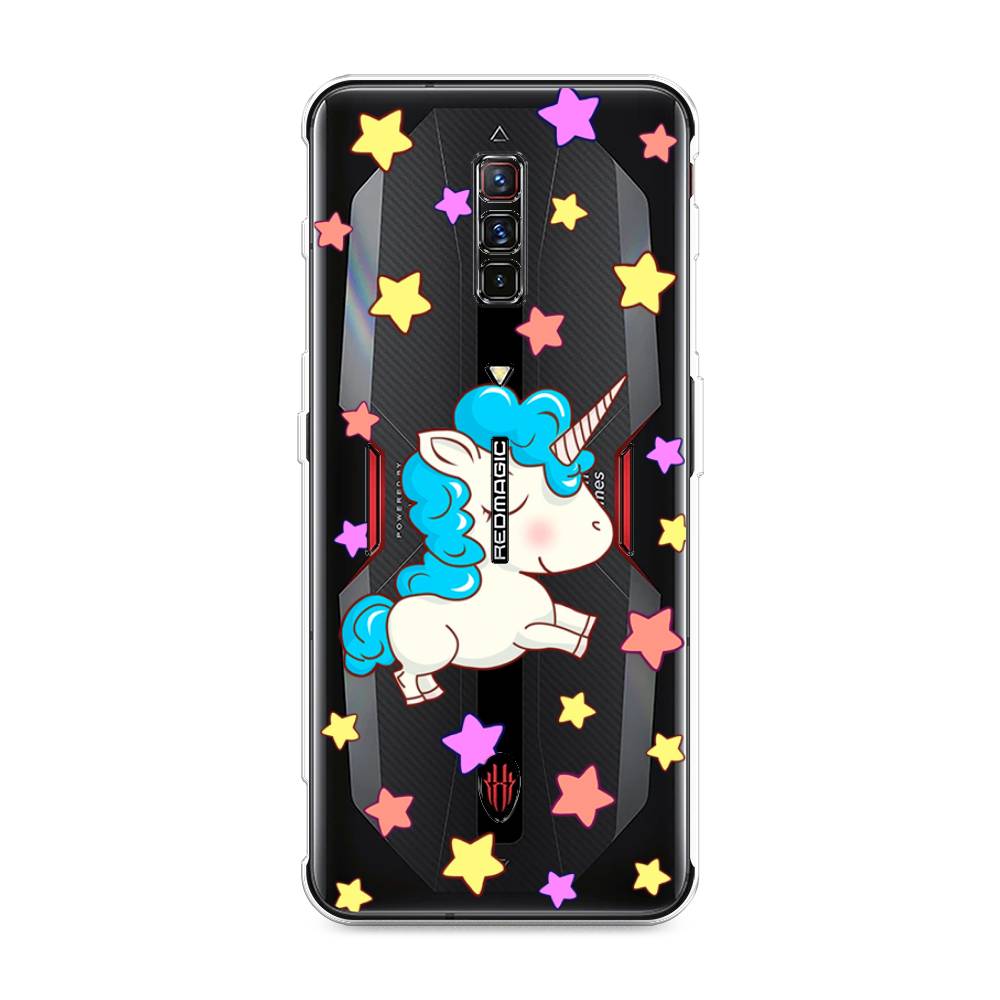 

Чехол Awog на ZTE Nubia Red Magic 6 / ЗТЕ Нубиа Ред Мэджик 6 "Звездный единорог", Разноцветный, 135150-2
