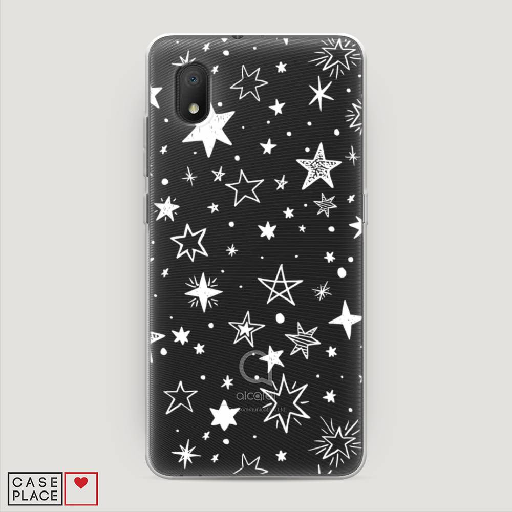 

Чехол Awog на Alcatel 1B (2020) 5002D / Алкатель 1B (2020) 5002D "Звездочки графика белая", 171150-7