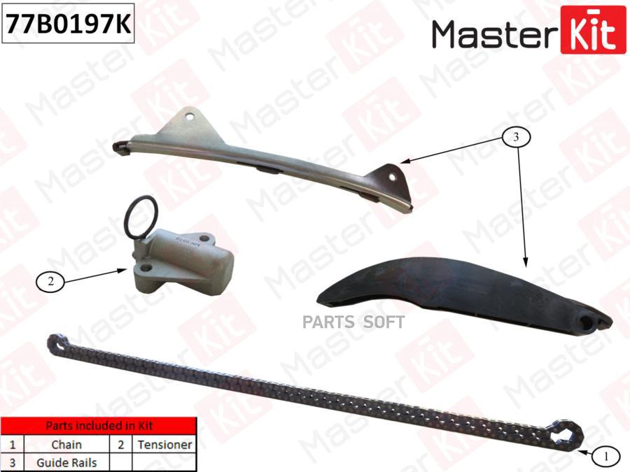 

Комплект Цепи Hyundai/Kia 2.0 Cvvt 12- Без Звездочек MasterKit 77B0197K