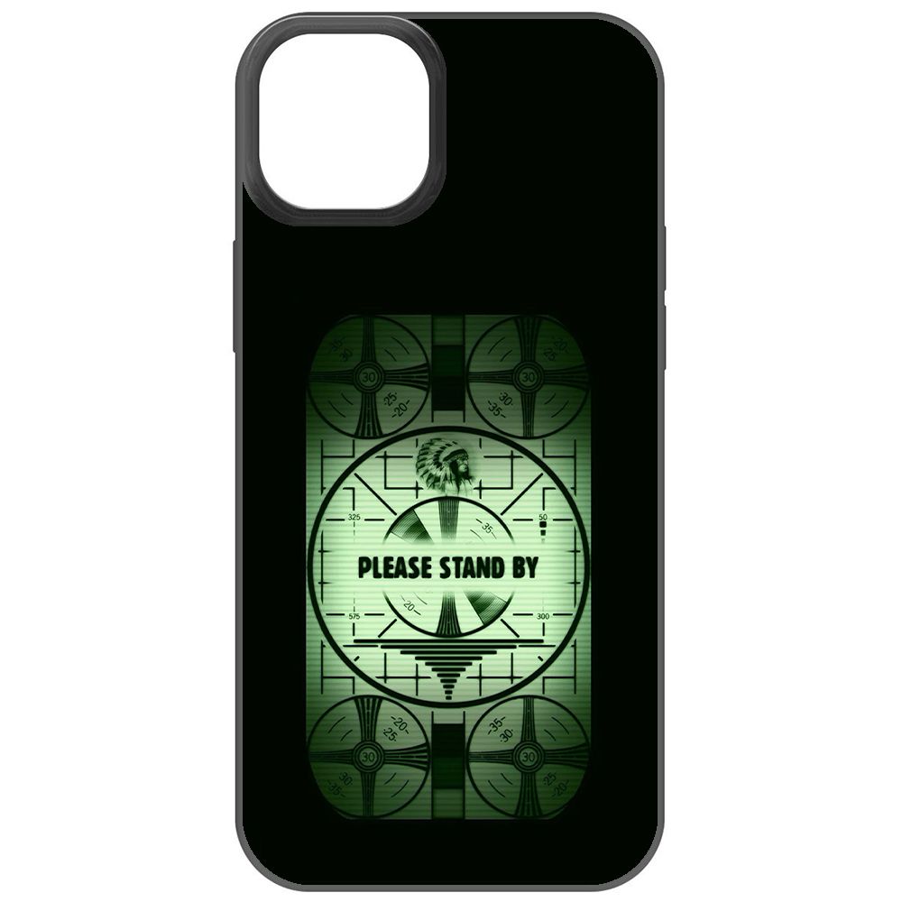 

Чехол-накладка Krutoff Soft Case Фоллаут - Пожалуйста, подождите для iPhone 15 Plus