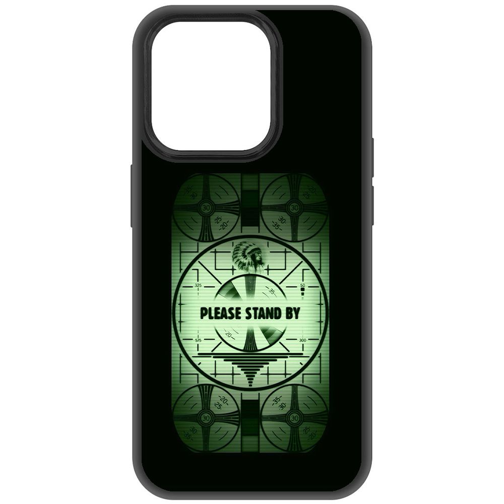

Чехол-накладка Krutoff Soft Case Фоллаут (Fallout)-Пожалуйста, подождите для iPhone 15 Pro