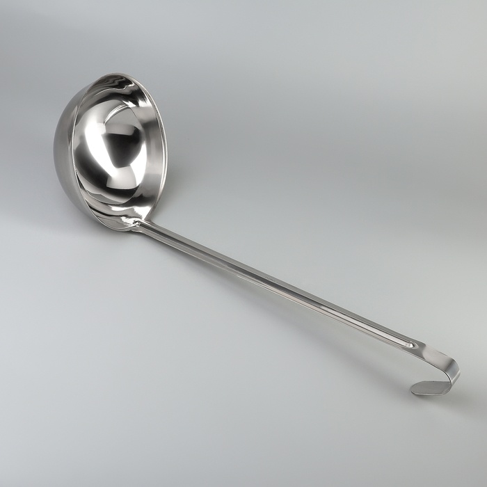 

Половник Катунь 750 мл, d 16,5 см, длина ручки 38 см, цельнотянутый (52), Серебристый