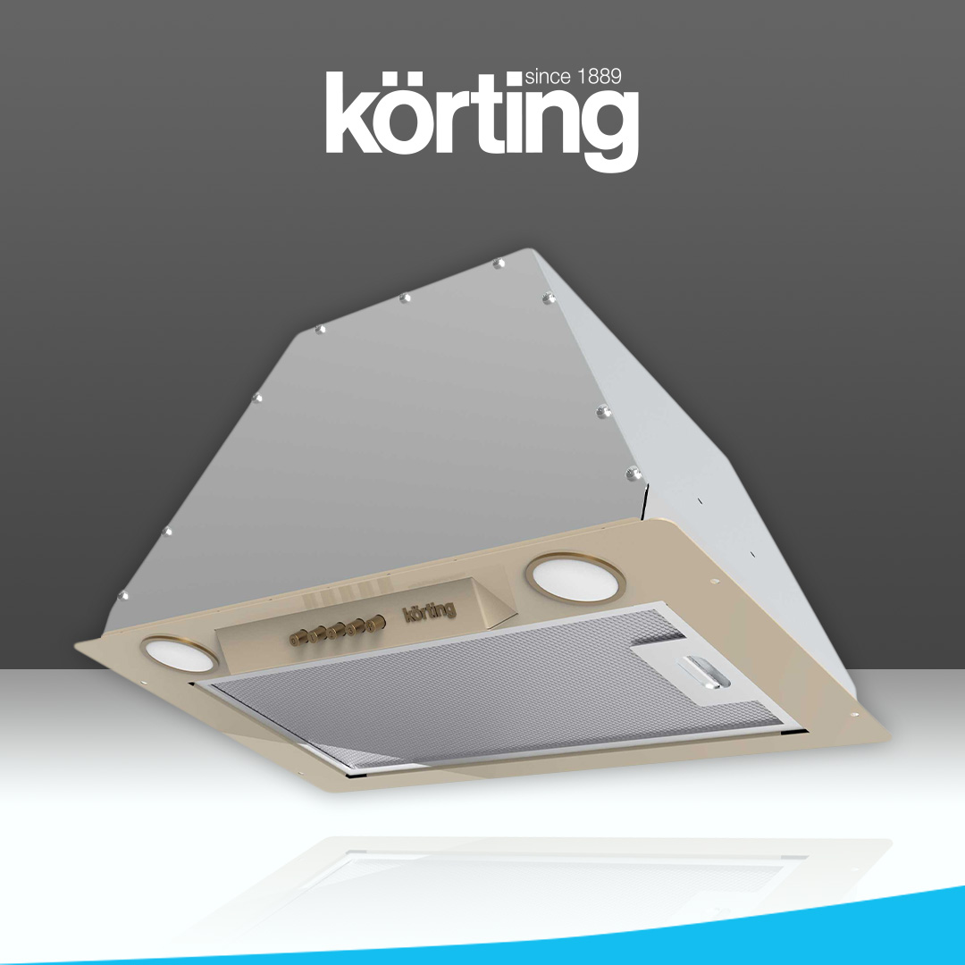 Вытяжка встраиваемая Korting KHI 6631 RB бежевый вытяжка korting khc 6750 rb