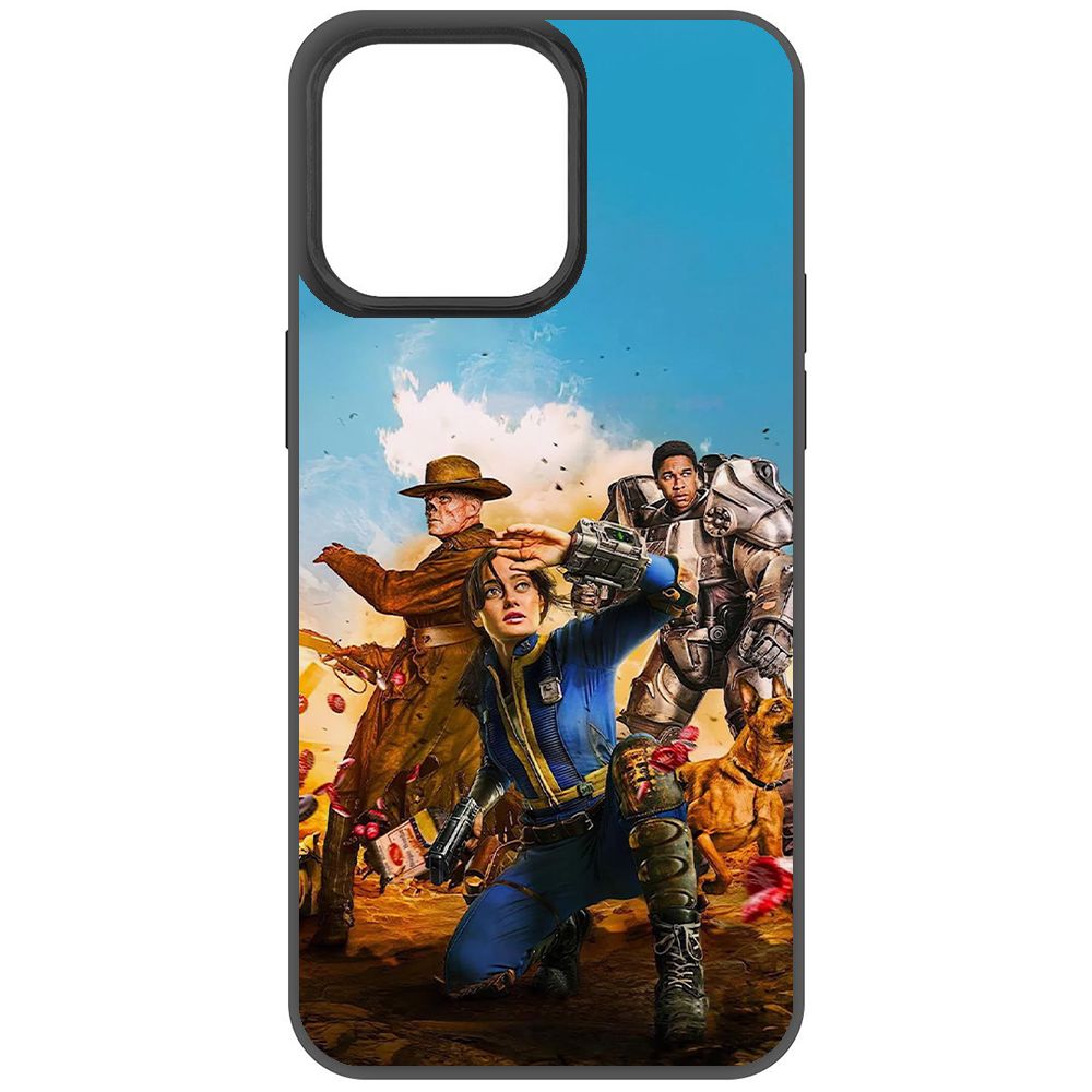 

Чехол-накладка Krutoff Soft Case Фоллаут - Люси, Гуль и Аарон для iPhone 15 Pro Max