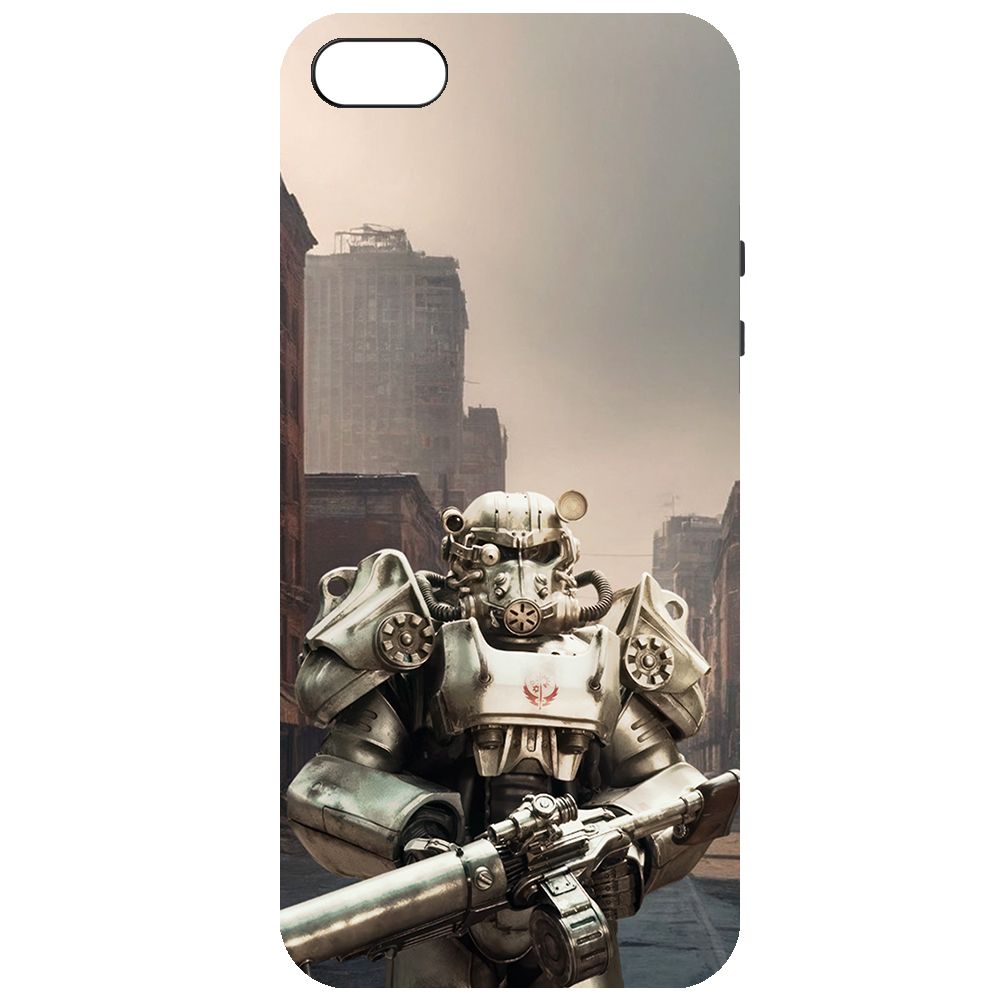 

Чехол-накладка Krutoff Soft Case Фоллаут (Fallout) - Рыцарь Братства для iPhone 5/5s