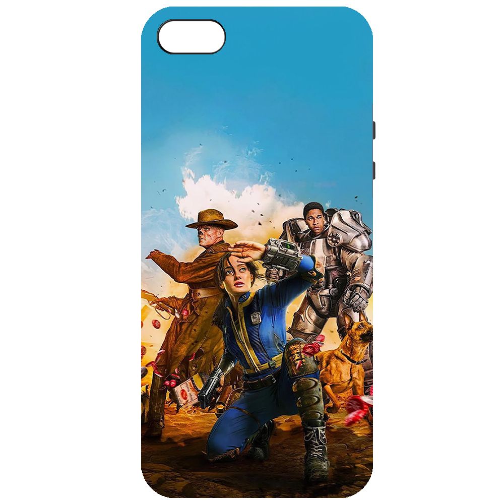 

Чехол-накладка Krutoff Soft Case Фоллаут (Fallout) - Люси, Гуль и Аарон для iPhone 5/5s