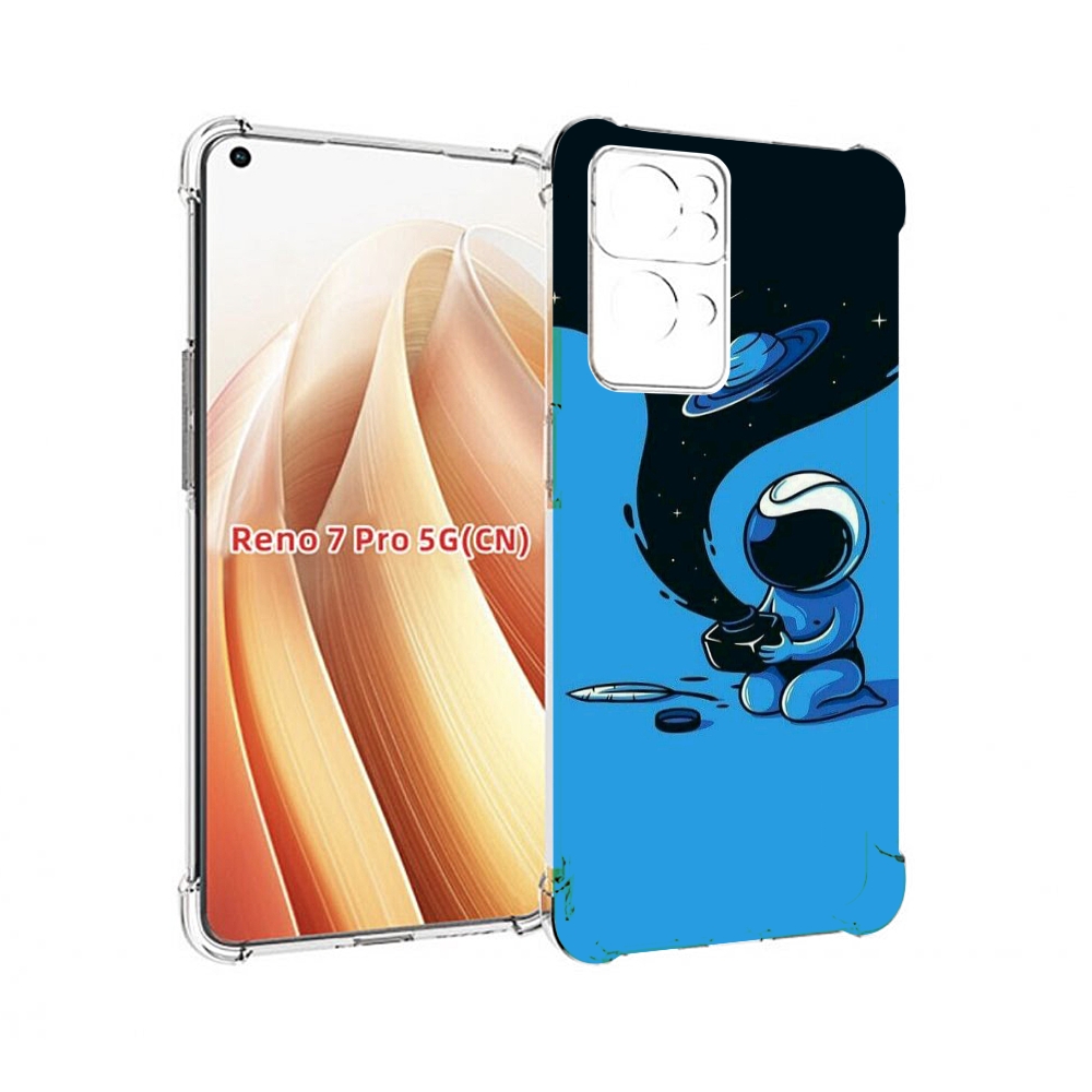 

Чехол MyPads космос из черной краски для OPPO Reno7 Pro 5G, Прозрачный, Tocco