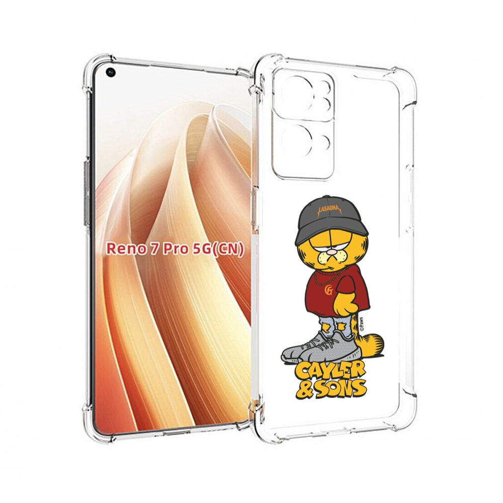 Чехол MyPads кот-в-кроссовках для OPPO Reno7 Pro 5G