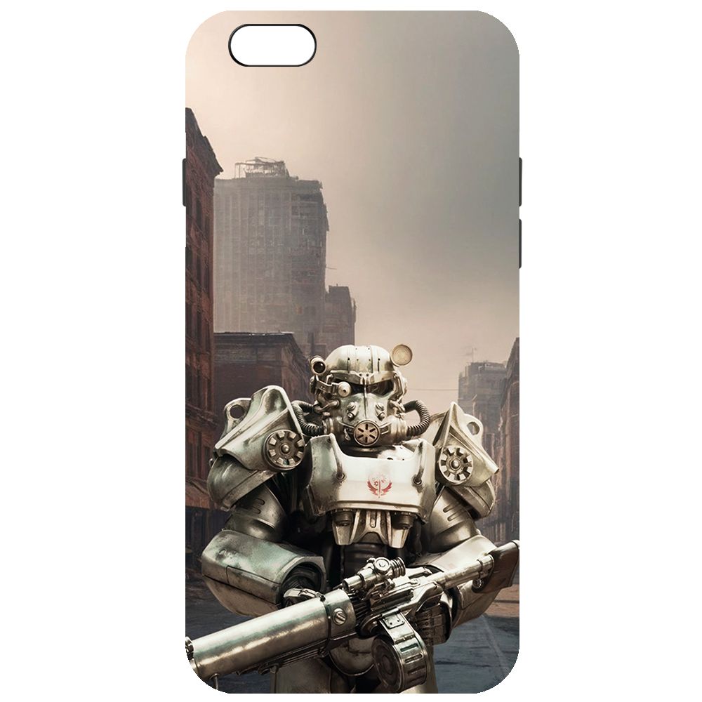 

Чехол-накладка Krutoff Soft Case Фоллаут - Рыцарь Братства для iPhone 6 Plus/6s Plus