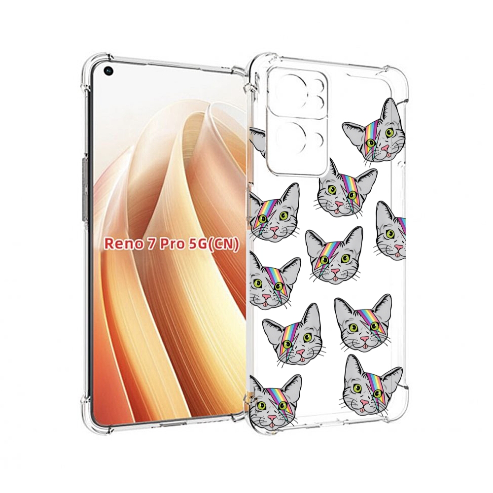 

Чехол MyPads кот-с-молнией-на-лбу для OPPO Reno7 Pro 5G, Прозрачный, Tocco