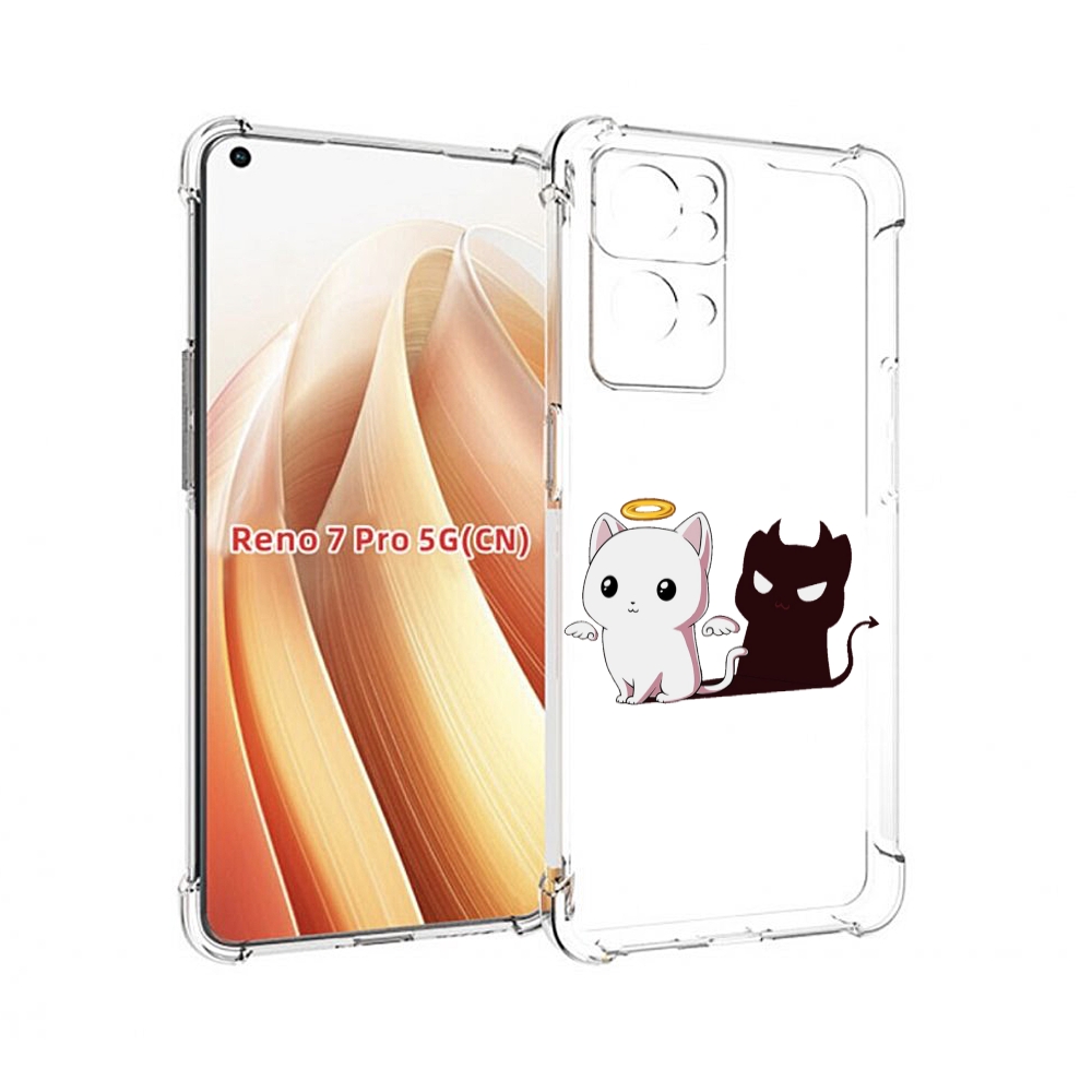 

Чехол MyPads котик-с-злой-тенью для OPPO Reno7 Pro 5G, Прозрачный, Tocco