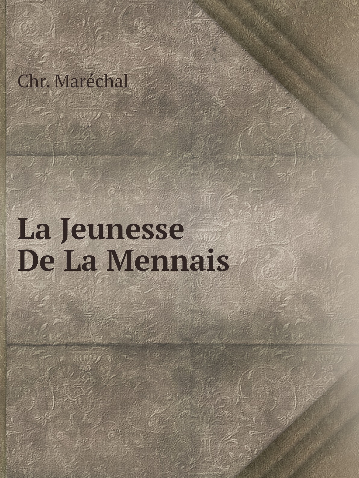 

La Jeunesse De La Mennais
