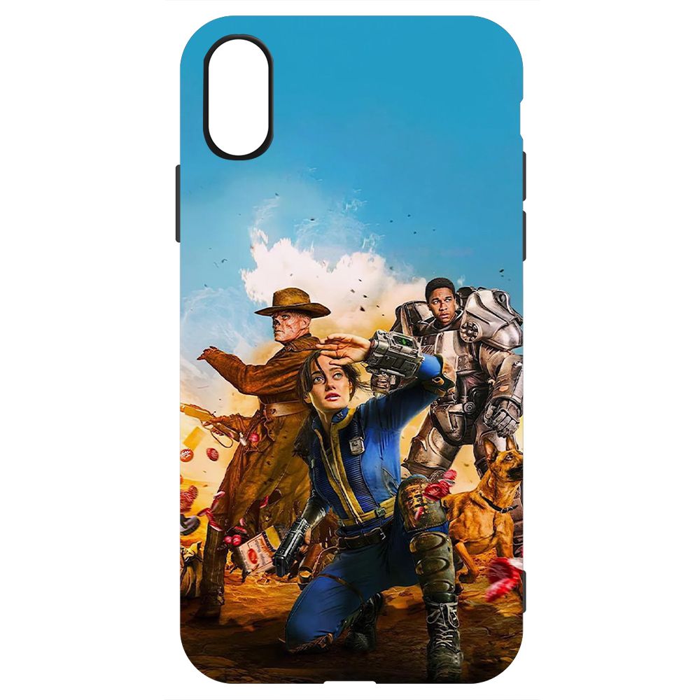 

Чехол-накладка Krutoff Soft Case Фоллаут (Fallout) - Люси, Гуль и Аарон для iPhone XS