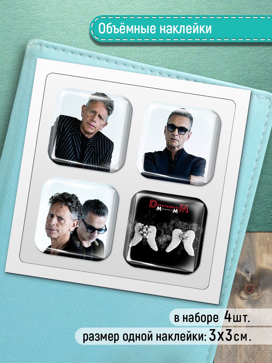 

Стикеры на телефон 3D Клейкие Наклейки Depeche Mode объемные наклейки 3STK_0004