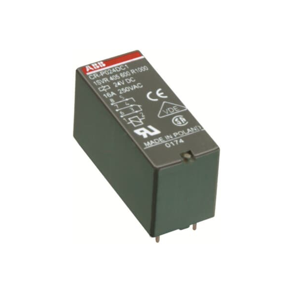 

Реле CR-P024AC2 24B AC 2ПК (8А) ABB 1SVR405601R0000