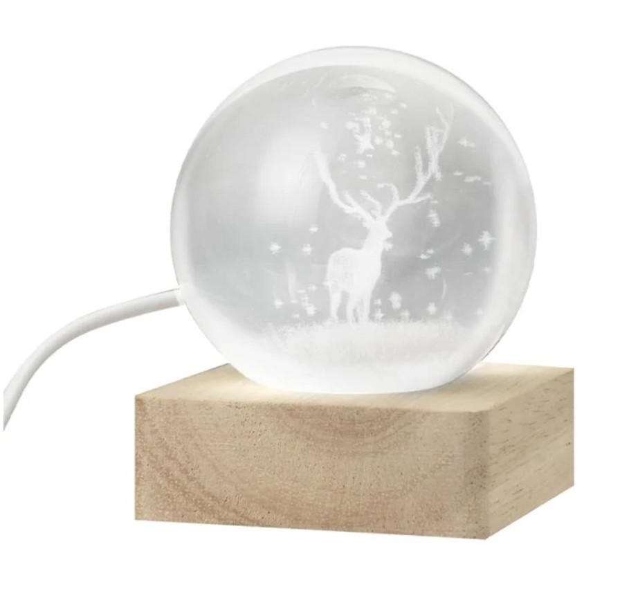 Светильник-ночник Flarx Шар LED белый в ассортименте (дизайн по наличию)