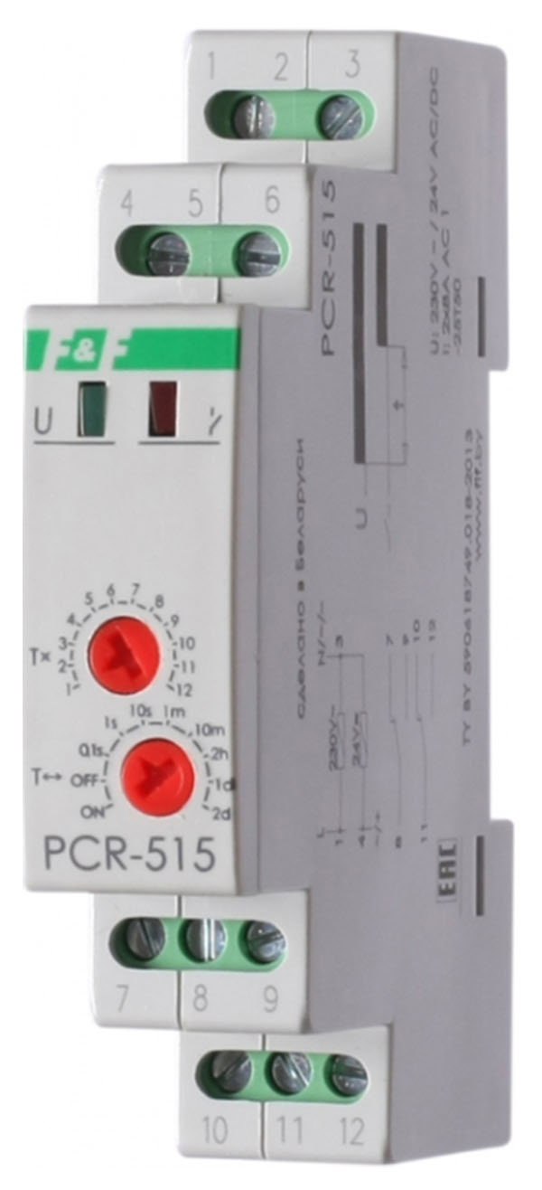 фото Реле времени pcr-515 f&f ea02.001.006 евроавтоматика f&f