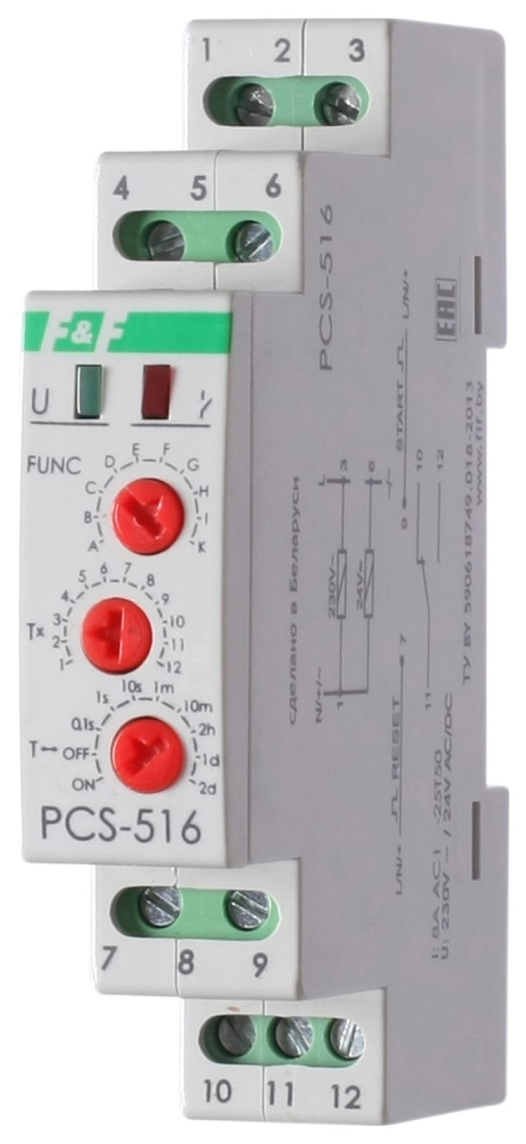 фото Реле времени pcs-516 f&f ea02.001.013 евроавтоматика f&f