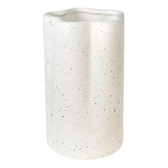 Ваза керамическая Нордик 16 см белая в ассортименте (вид по наличию)