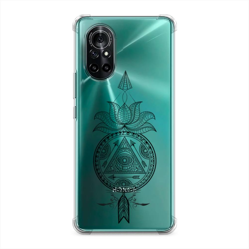 

Чехол Awog на Honor V40 Lite "Талисман арт черный", Разноцветный, 6105151-1