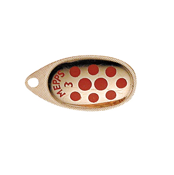 фото Блесна вращающаяся mepps aglia pts, 3, copper/red dots