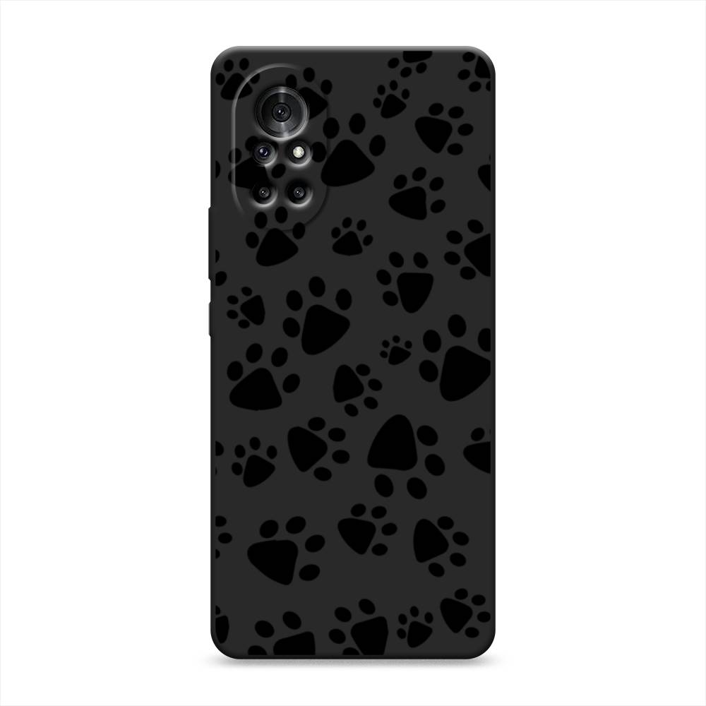 

Чехол Awog на Honor V40 Lite "Лапки черные", Разноцветный, 6105152-1
