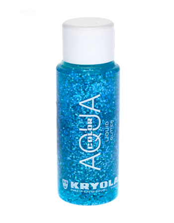 Аквагрим жидкий с блестками/Aquacolor Liquid Glitter 30 мл. (Цв: PerlBlue)