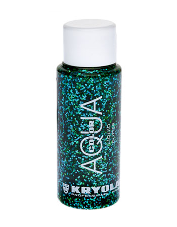 Аквагрим жидкий с блестками/Aquacolor Liquid Glitter 30 мл. (Цв: Green)