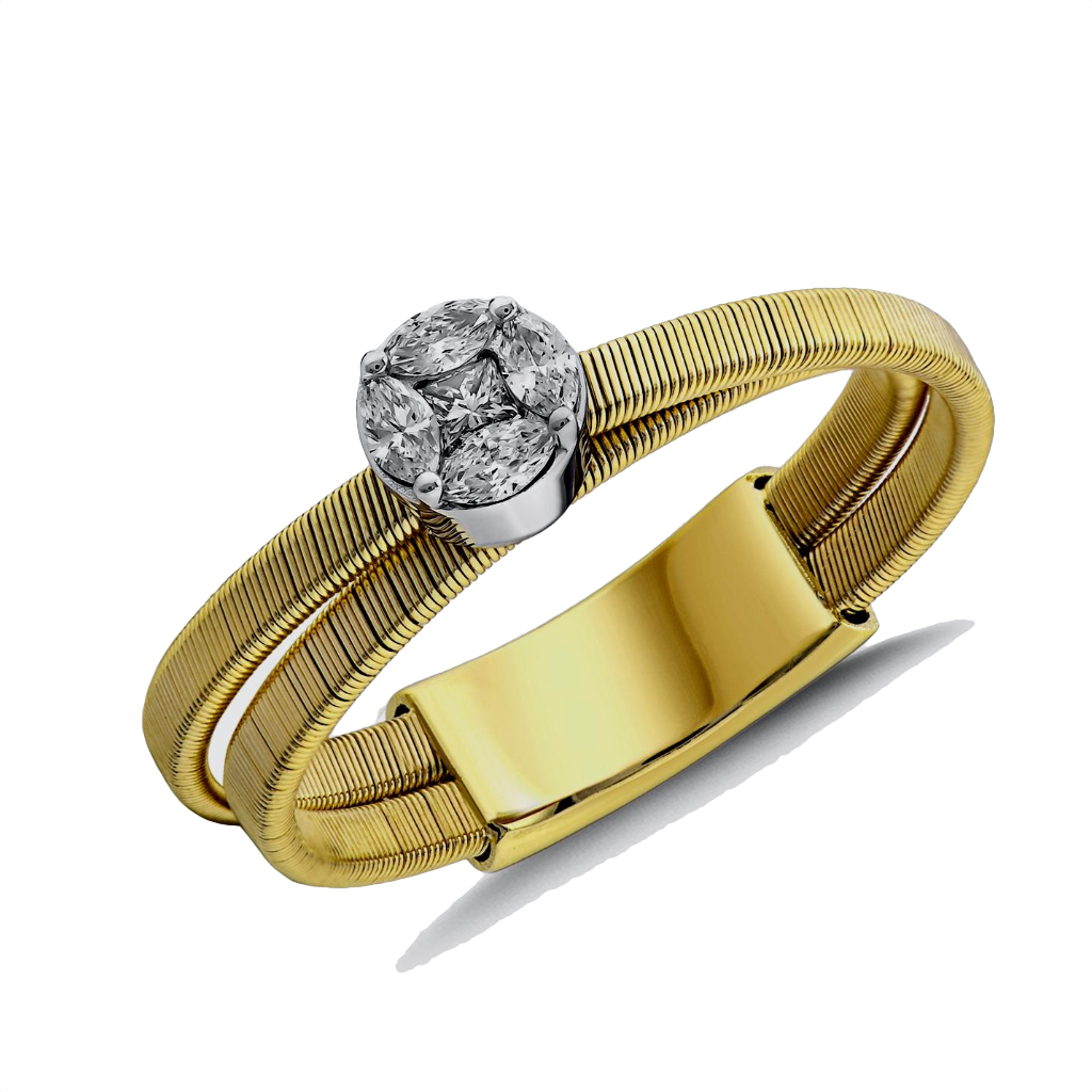 

Кольцо из золота р. 17 MOSTAR JEWELLERY SP00119YZG, бриллиант, SP00119YZG