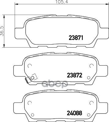 фото Np2004_колодки дисковые задние nissan x-trail 2.0/2.5/2.2cdi 01> nisshinbo