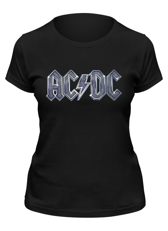 

Футболка женская Printio Ac/dc черная S, Ac/dc