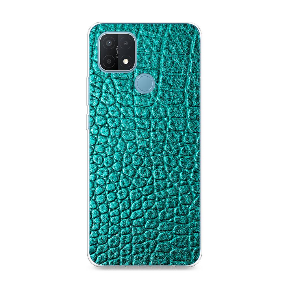 

Силиконовый чехол "Бирюзовая змея" на Oppo A15s, 255650-3