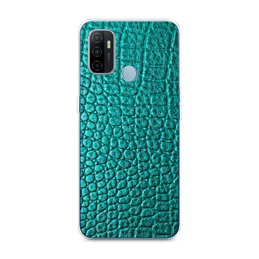 

Силиконовый чехол "Бирюзовая змея" на Oppo A53, 254350-3