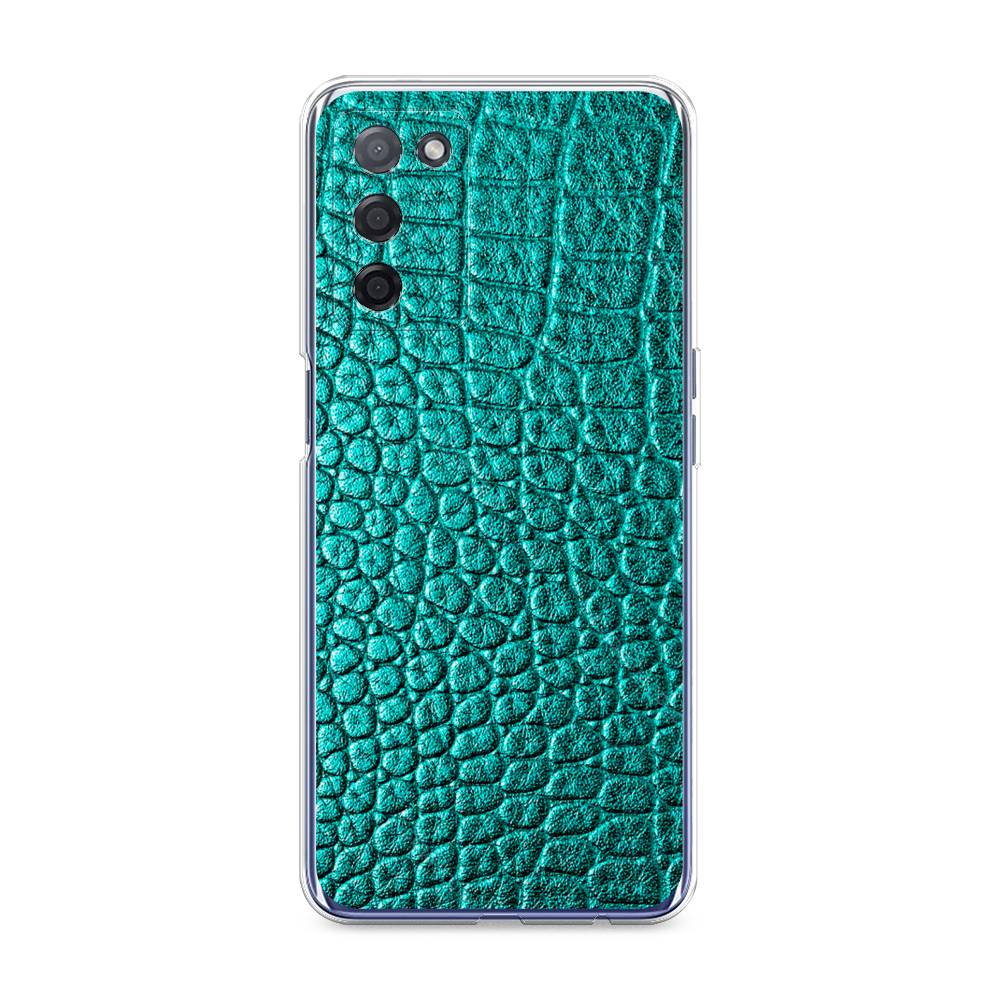 

Силиконовый чехол "Бирюзовая змея" на Oppo A55, 256250-3