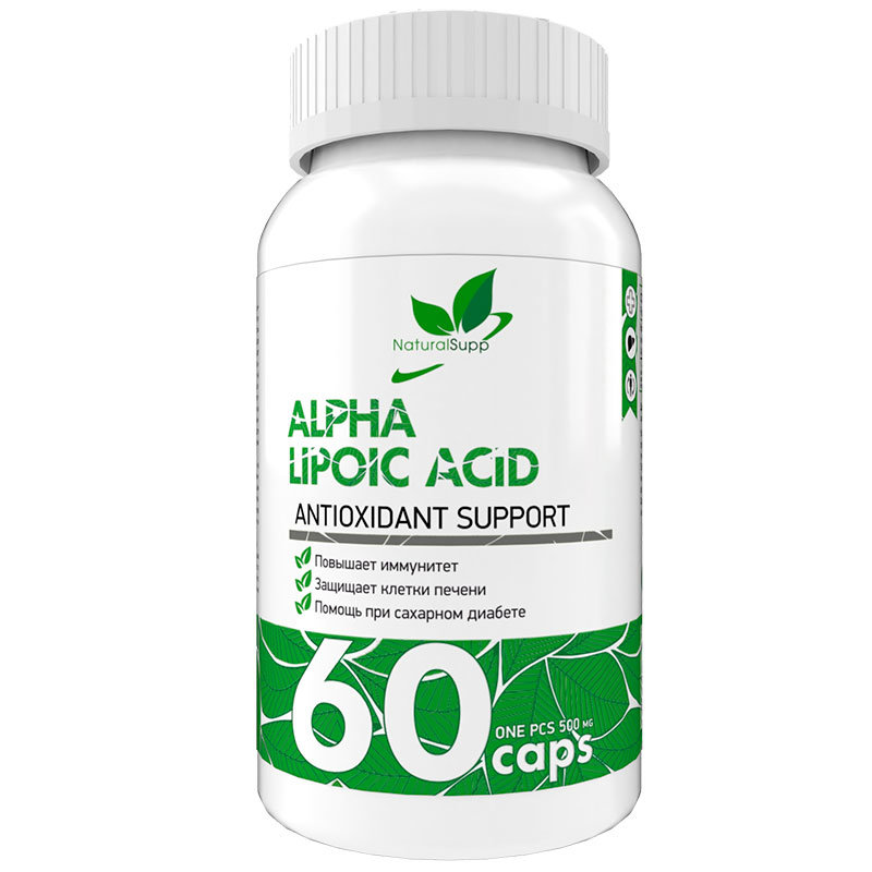 Альфа-липоевая кислота NaturalSupp ALA капсулы 60 шт.