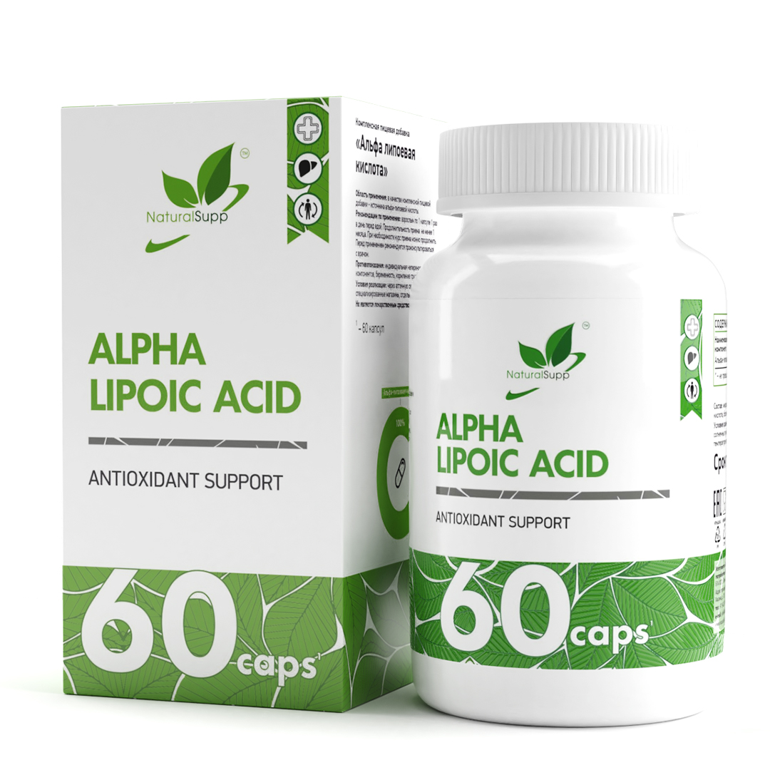 Альфа-липоевая кислота NaturalSupp Alpha-lipoic acid, капсулы 60 шт